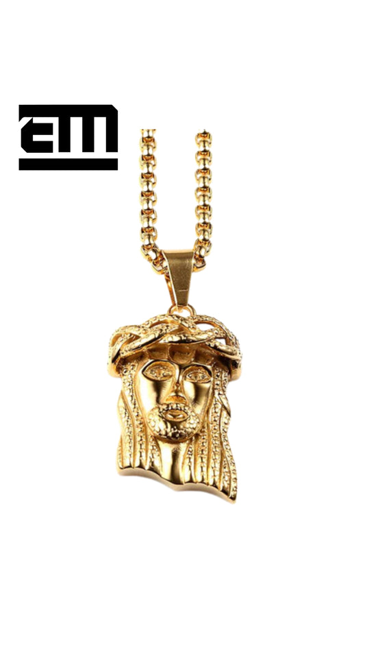 JESUS PENDANT + BOX CHAIN